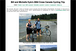 Bill and Michelle Kyle's 2004 Cross Canada Cycling Trip